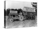 Woman Driving Fordson Tractor Photograph-Lantern Press-Stretched Canvas