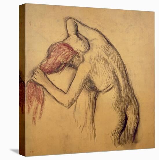 Woman Drying Herself-Edgar Degas-Premier Image Canvas