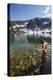 Woman Goes For Swim In Mirror Lake In Eagle Cap Wilderness Of The Wallowa Mts In Northeast Oregon-Ben Herndon-Premier Image Canvas