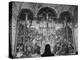 Woman in a Church Contemplating a Wall Painting of the Crucifixion-Carl Mydans-Premier Image Canvas