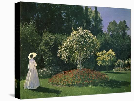 Woman in a Garden-Claude Monet-Premier Image Canvas