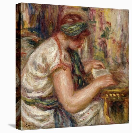 Woman in Arabic Dress Reading; Femme En Blouse Arabe Lisant, 1919-Pierre-Auguste Renoir-Premier Image Canvas