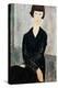 Woman in Black Dress-Amedeo Modigliani-Premier Image Canvas