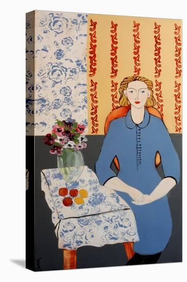 Woman in Blue Dress (After Matisse)-Susan Adams-Premier Image Canvas