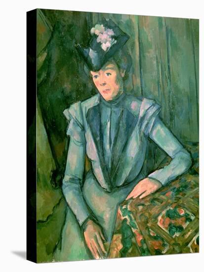 Woman in Blue (Madame Cezanne) 1900-02-Paul Cézanne-Premier Image Canvas