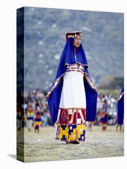 Woman in Costume for Inti Raimi Festival of the Incas, Cusco, Peru-Jim Zuckerman-Premier Image Canvas