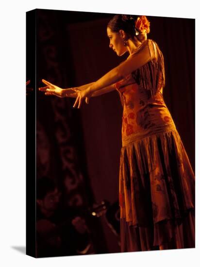 Woman in Flamenco Dress at Feria de Abril, Sevilla, Spain-Merrill Images-Premier Image Canvas