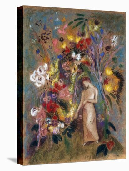 Woman in Flowers, 1904-Odilon Redon-Premier Image Canvas
