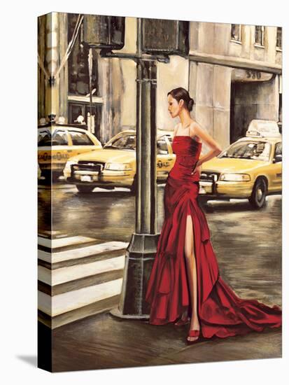 Woman in New York-Edoardo Rovere-Stretched Canvas