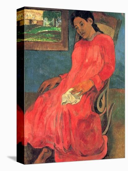 Woman in Red Dress, 1891-Paul Gauguin-Premier Image Canvas