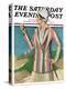 "Woman in Sandtrap," Saturday Evening Post Cover, June 9, 1928-Penrhyn Stanlaws-Premier Image Canvas