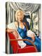 Woman in Sapphire Blue Dress-Catherine Abel-Premier Image Canvas