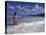 Woman in Surf, British Virgin Islands, Caribbean-Greg Johnston-Premier Image Canvas