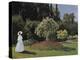 Woman in the Garden-Claude Monet-Stretched Canvas