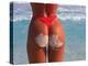 Woman in Thong at Beach with Sandy Bottom-Bill Bachmann-Premier Image Canvas