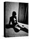 Woman in underwear on Bare Mattress-Phil Sharp-Premier Image Canvas