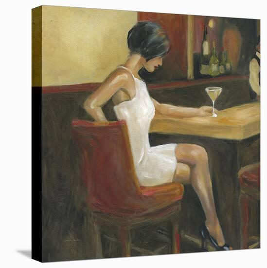 Woman in White 1-Sandra Smith-Stretched Canvas