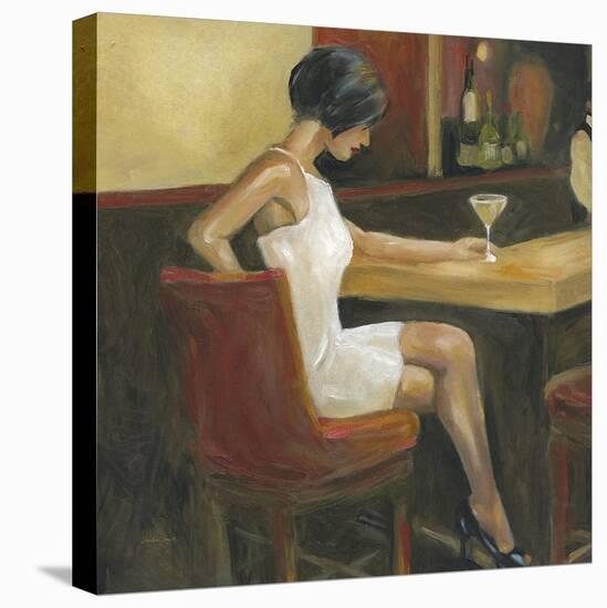Woman in White 1-Sandra Smith-Stretched Canvas