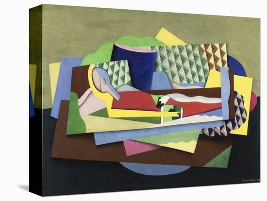 Woman Lying Down; Femme Couchee, 1924-Georges Valmier-Premier Image Canvas