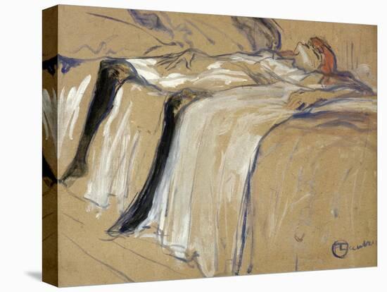 Woman Lying on Her Back - Lassitude, Study for "Elles", 1896-Henri de Toulouse-Lautrec-Premier Image Canvas