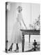 Woman Modeling White Dress, 1950-Genevieve Naylor-Stretched Canvas