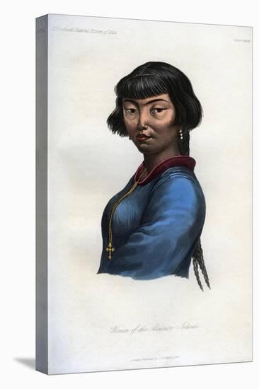 Woman of the Aleutian Islands, 1848-null-Premier Image Canvas