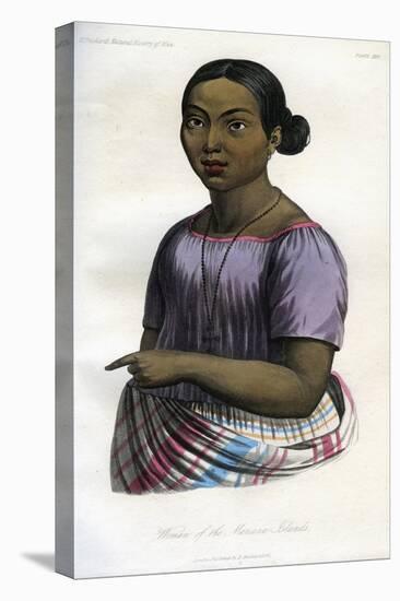 Woman of the Mariana Islands, 1848-null-Premier Image Canvas