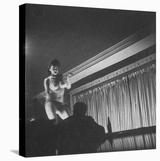 Woman Performing a Strip Tease Dance-null-Premier Image Canvas