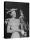 Woman Performing Onstage at the Grand Ole Opry-Ed Clark-Premier Image Canvas