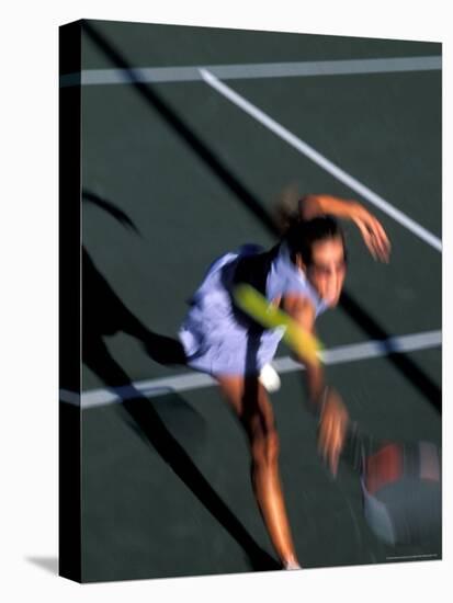 Woman Playing Tennis, Colorado, USA-Lee Kopfler-Premier Image Canvas