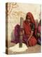 Woman Pounding Food in Village Near Deogarh, Rajasthan State, India-Robert Harding-Premier Image Canvas