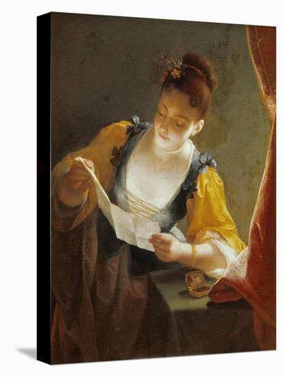 Woman Reading a Letter-Jean Raoux-Premier Image Canvas