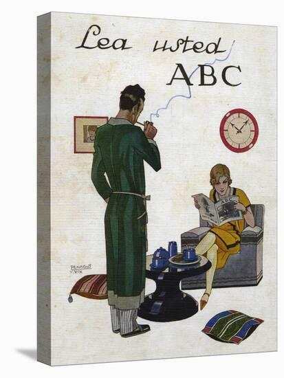 Woman Reading ABC Magazine, Magazine Plate, Spain, 1930-null-Premier Image Canvas