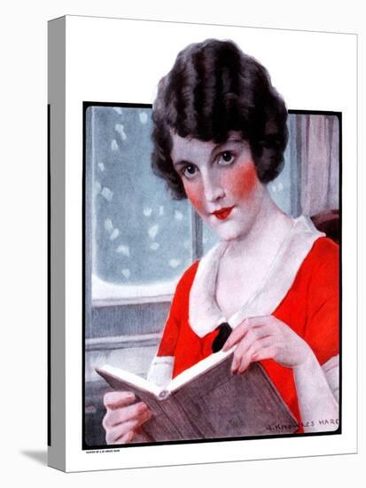 "Woman Reading Book,"March 21, 1925-J. Knowles Hare-Premier Image Canvas