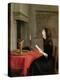 Woman Reading, circa 1662-Gerard Terborch-Premier Image Canvas