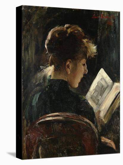 Woman Reading; Lesendes Madchen, 1888-Lovis Corinth-Premier Image Canvas