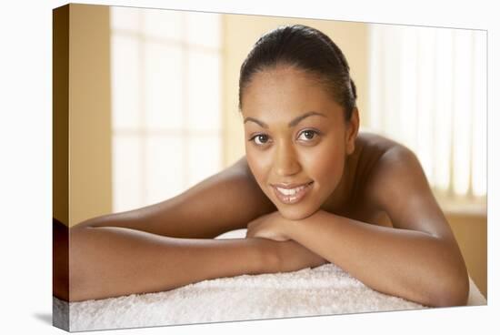 Woman Relaxing At a Beauty Spa-Adam Gault-Premier Image Canvas