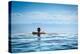 Woman Relaxing in Infinity Swimming Pool on Vacation-Splendens-Premier Image Canvas