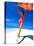 Woman Running on Pristine Beach, Caribbean-Greg Johnston-Premier Image Canvas