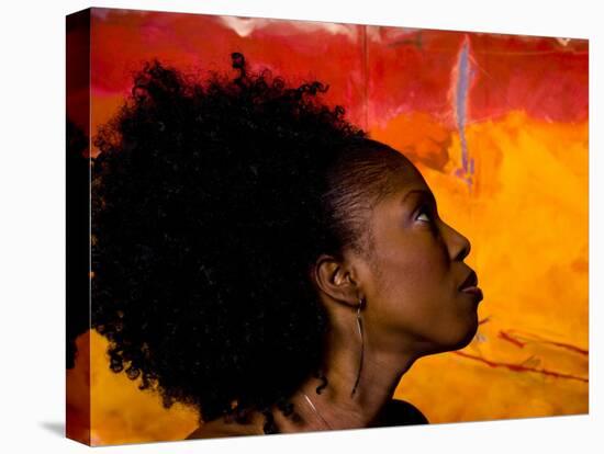 Woman's Colorful Profile, Cameroon-Bill Bachmann-Premier Image Canvas