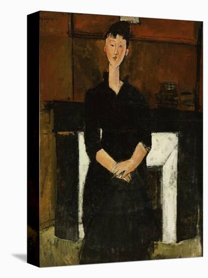 Woman Sat by a Fireplace, 1915-Amedeo Modigliani-Premier Image Canvas