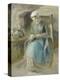 Woman Sewing-Camille Pissarro-Premier Image Canvas
