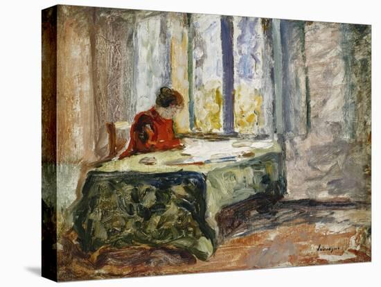 Woman Sewing-Henri Lebasque-Premier Image Canvas