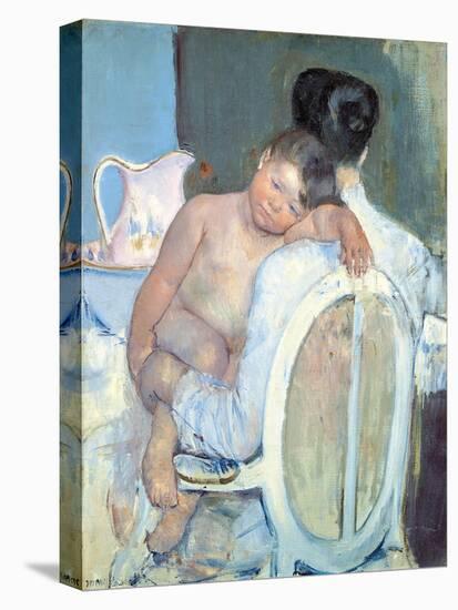 Woman Sitting with a Child in Her Arms-Mary Cassatt-Premier Image Canvas
