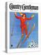 "Woman Ski Jumper," Country Gentleman Cover, January 1, 1934-Carolyn Haywood-Premier Image Canvas