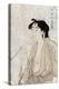 Woman Smoking a Pipe-Kitagawa Utamaro-Premier Image Canvas