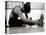 Woman Stretching During a Workout, New York, New York, USA-Paul Sutton-Premier Image Canvas