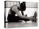 Woman Stretching During a Workout, New York, New York, USA-Paul Sutton-Premier Image Canvas