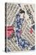 Woman Surrounded by Calligraphy-Utagawa Kunisada-Premier Image Canvas