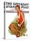 "Woman Tennis Player," Saturday Evening Post Cover, August 20, 1932-Ellen Pyle-Premier Image Canvas